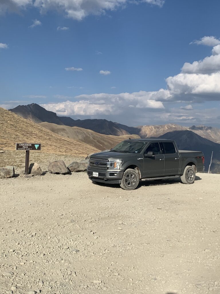 Truck on Colorado Mountain Pass